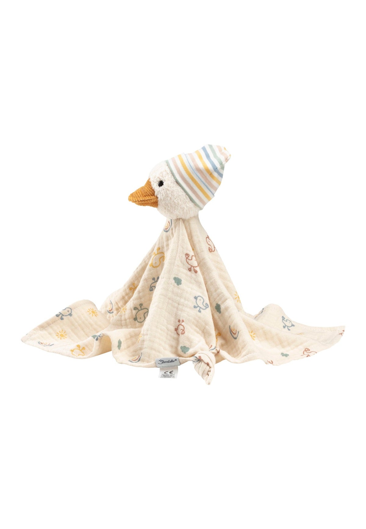 Doudou Canard Edda L avec hochet – vue 4