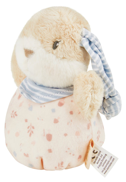 Doudou Lapin Hanni avec hochet et papier crépitant