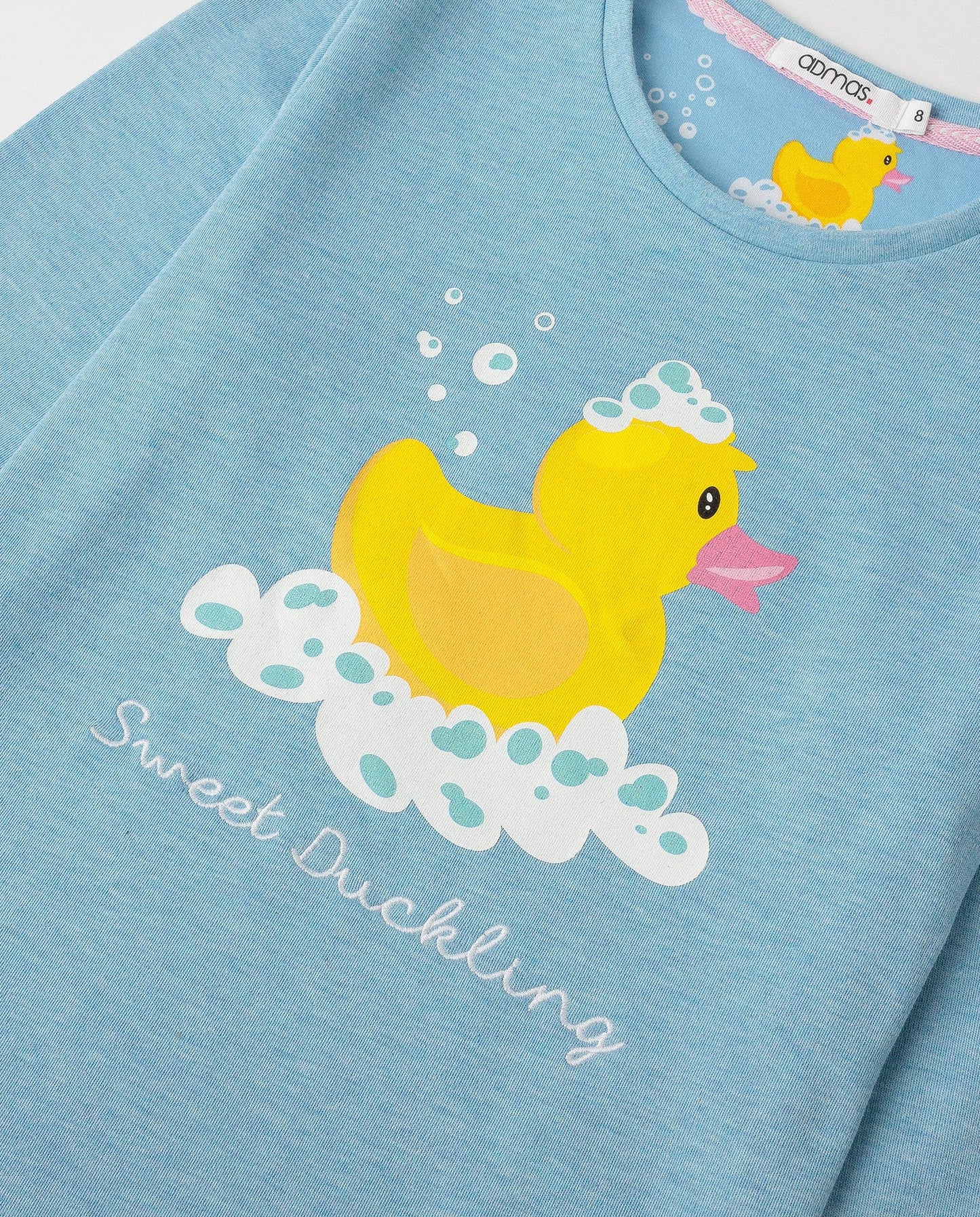 Kinder-Langarmpyjama – Ente „Sweet Duckling“