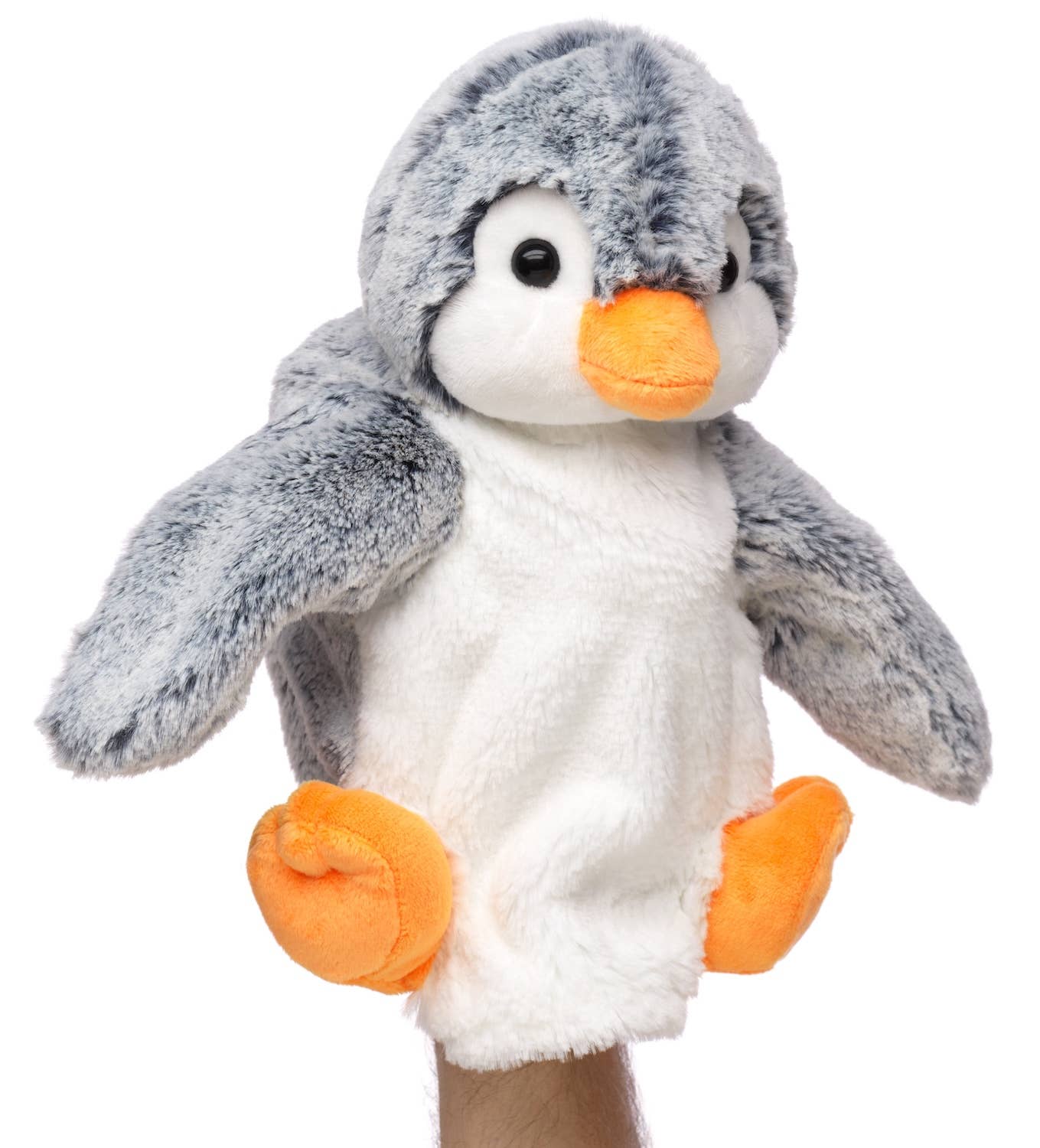 Handpuppe Pinguin (blau meliert)