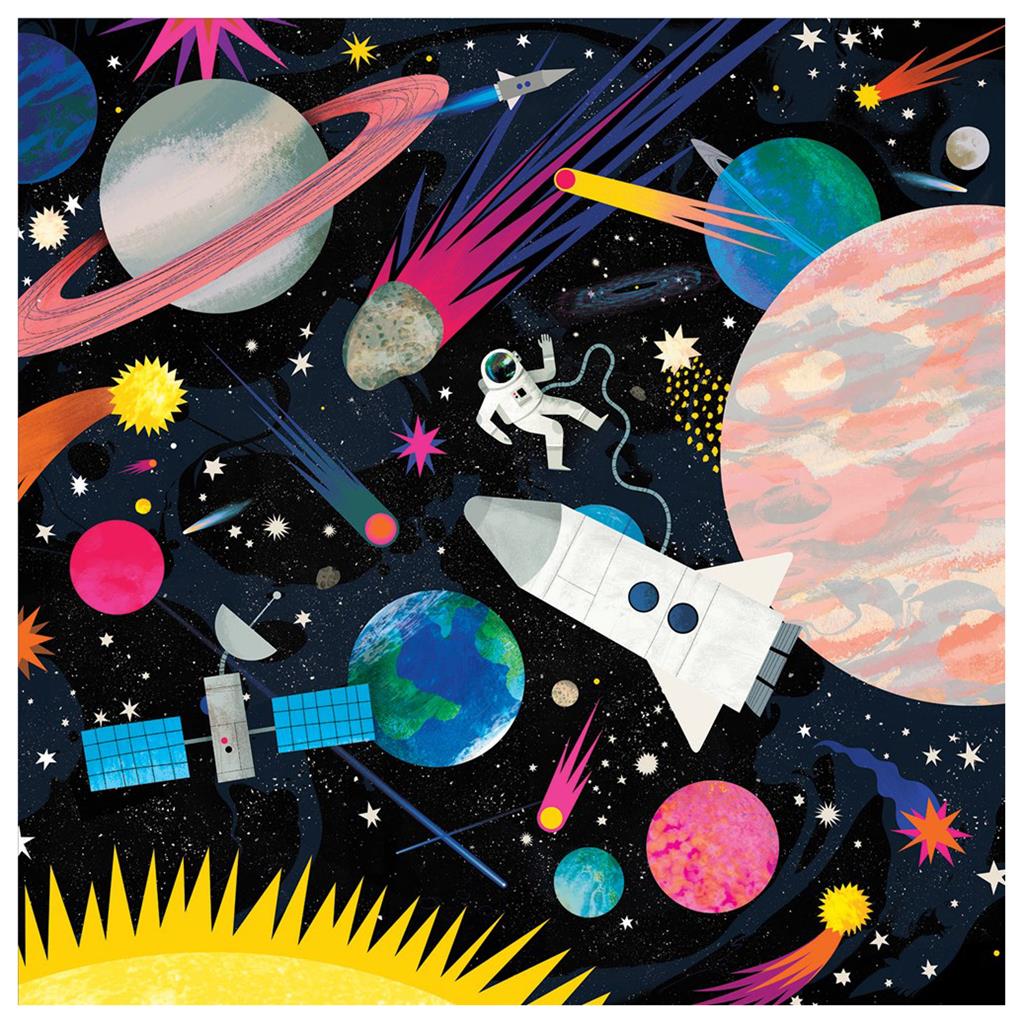 Puzzle Weltraum, im Dunkeln leuchtend, 500 Teile