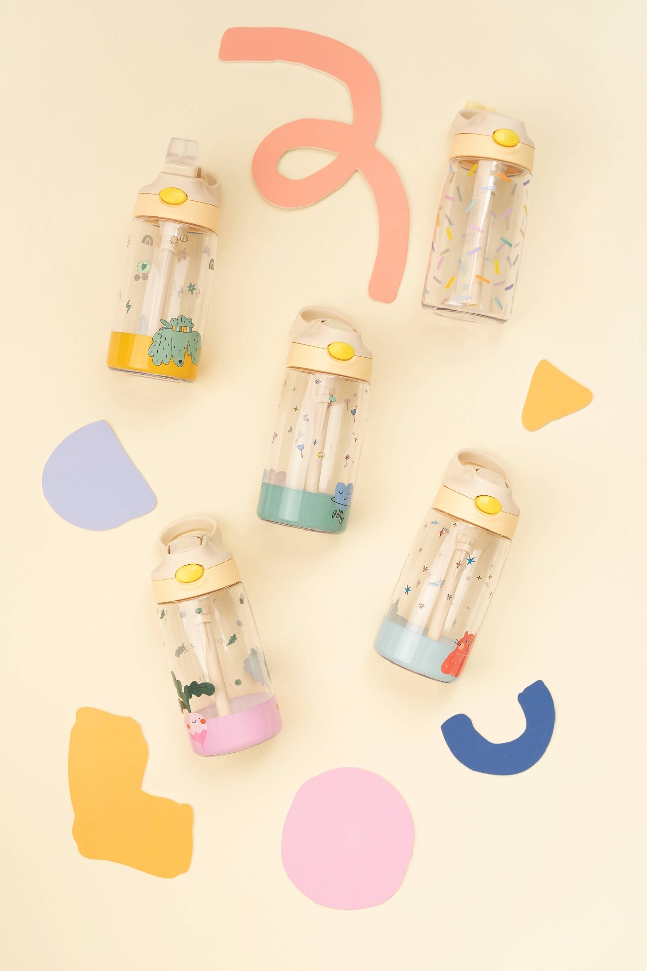 Meowtiful Katzen-Tritan-Wasserflasche für Kinder