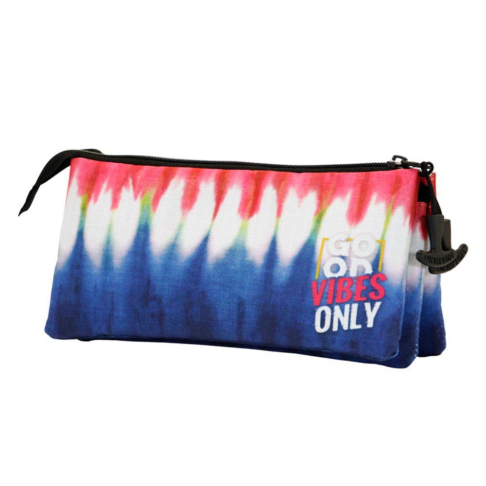 Triple Federmäppchen ECO Oh My Pop! „Good Vibes Denim“