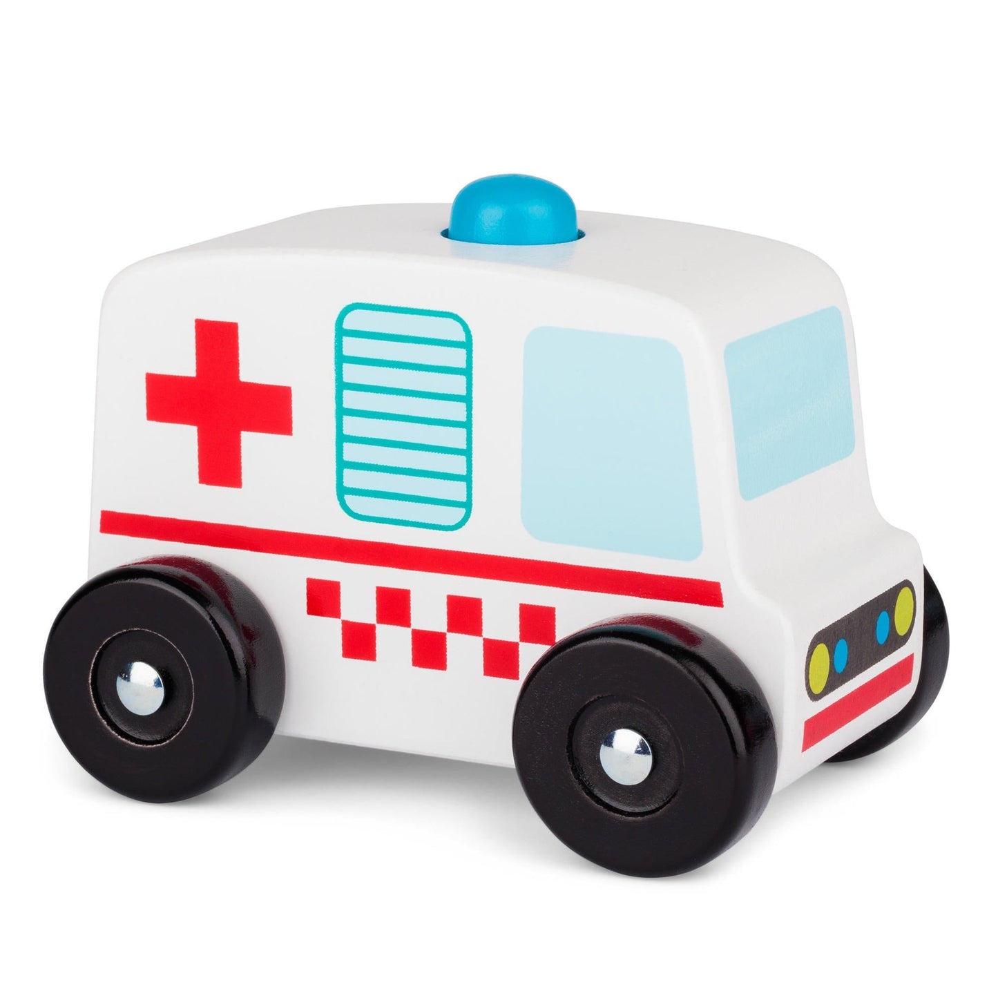 WOODEN SOUND AMBULANCE TOY