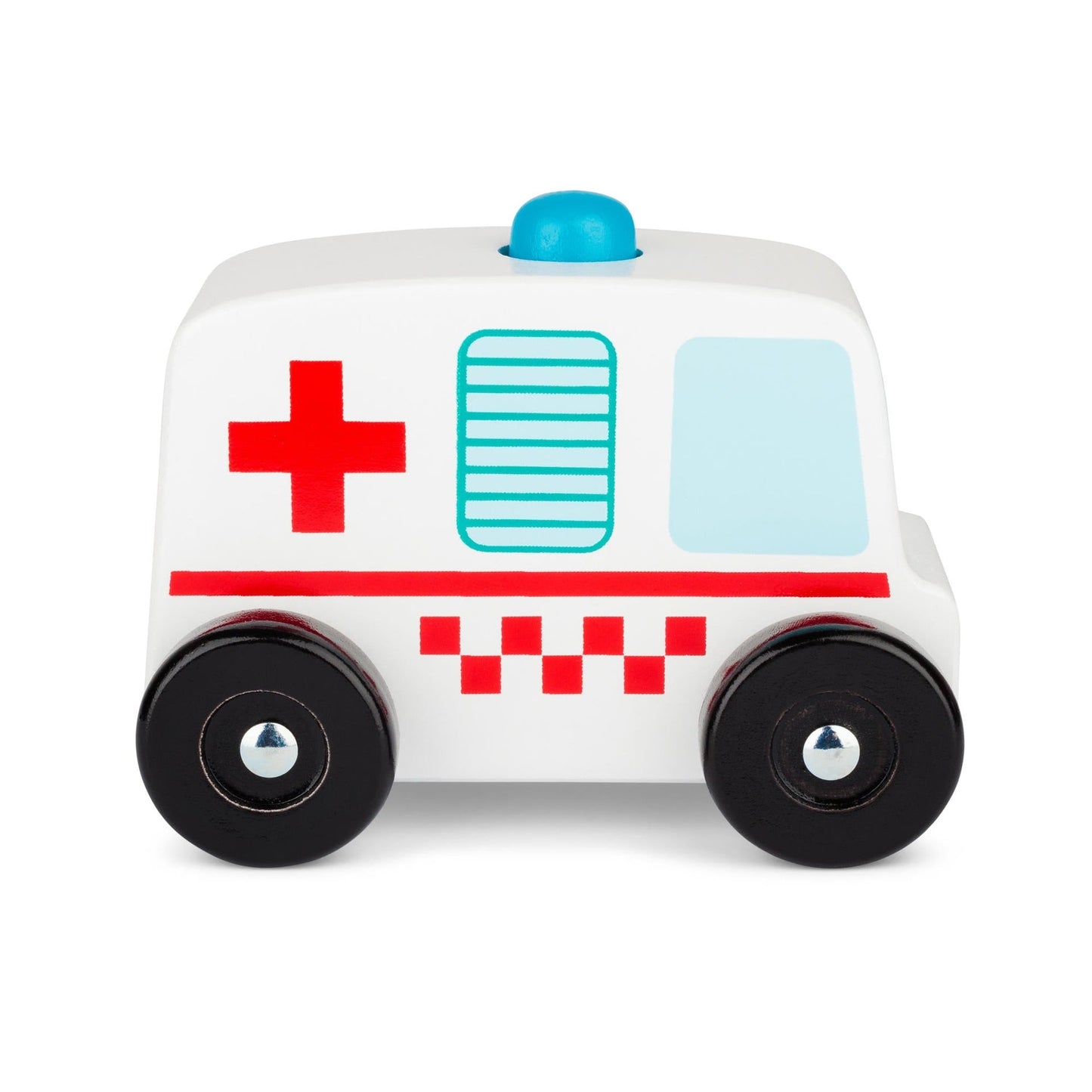 WOODEN SOUND AMBULANCE TOY