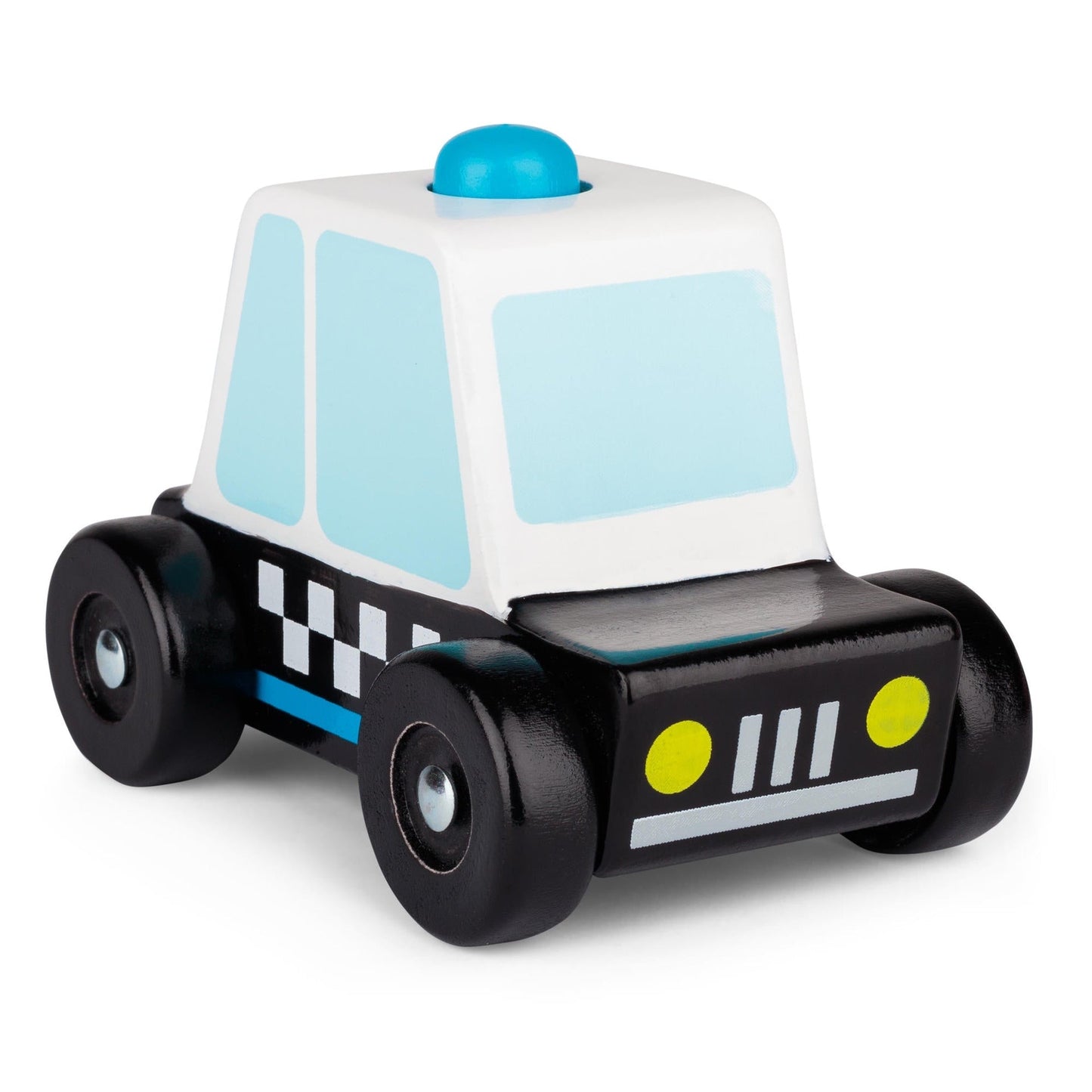 POLICE CAR WITH SOUND, WOODEN AND PLAYABLE
