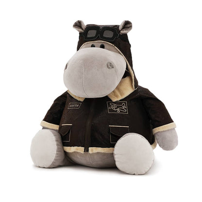 Po the Hippopotamus Plush Toy: Aviator - 30 cm, suitable from 0 months