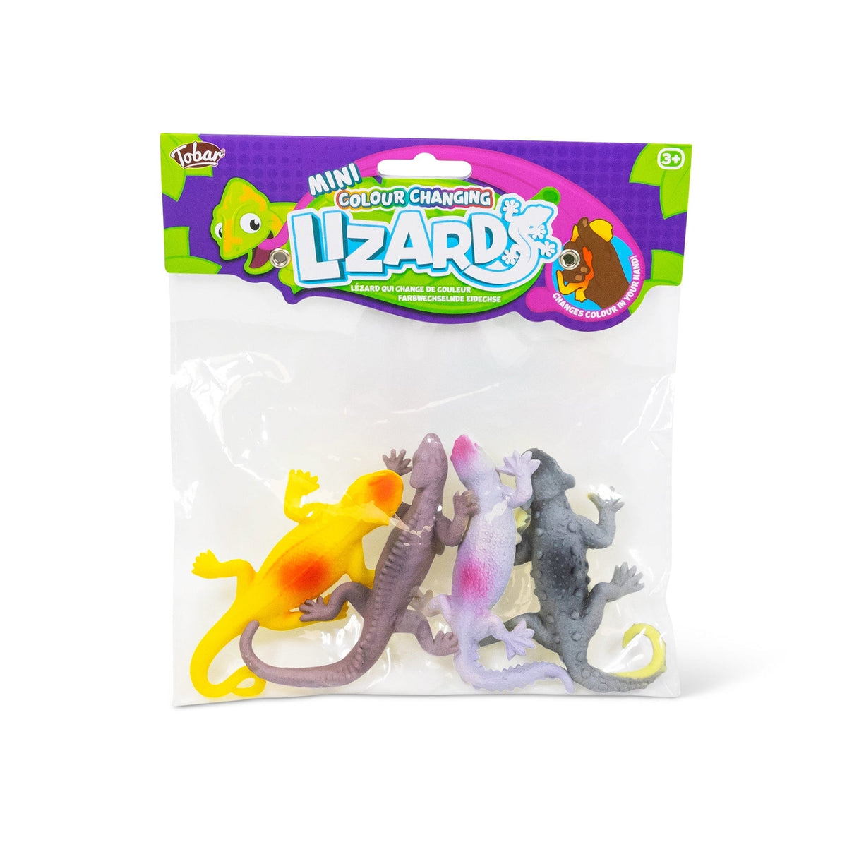Mini Lézards Changeant de Couleur – Lot de 4