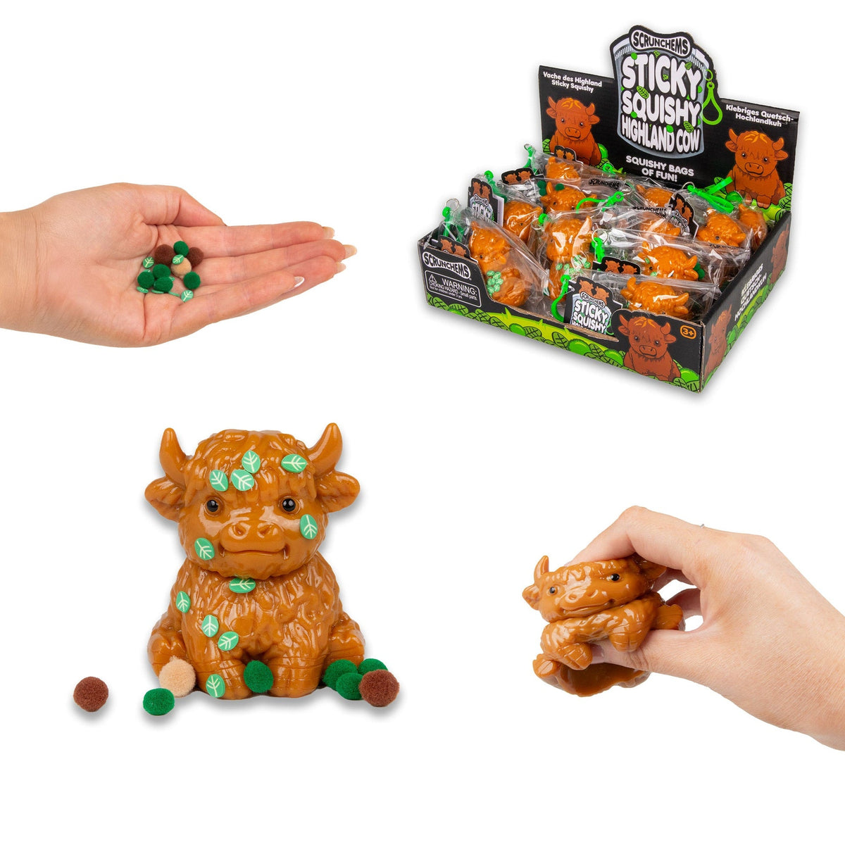 SCRUNCHEMS STICKY SQUISHY HIGHLAND COW