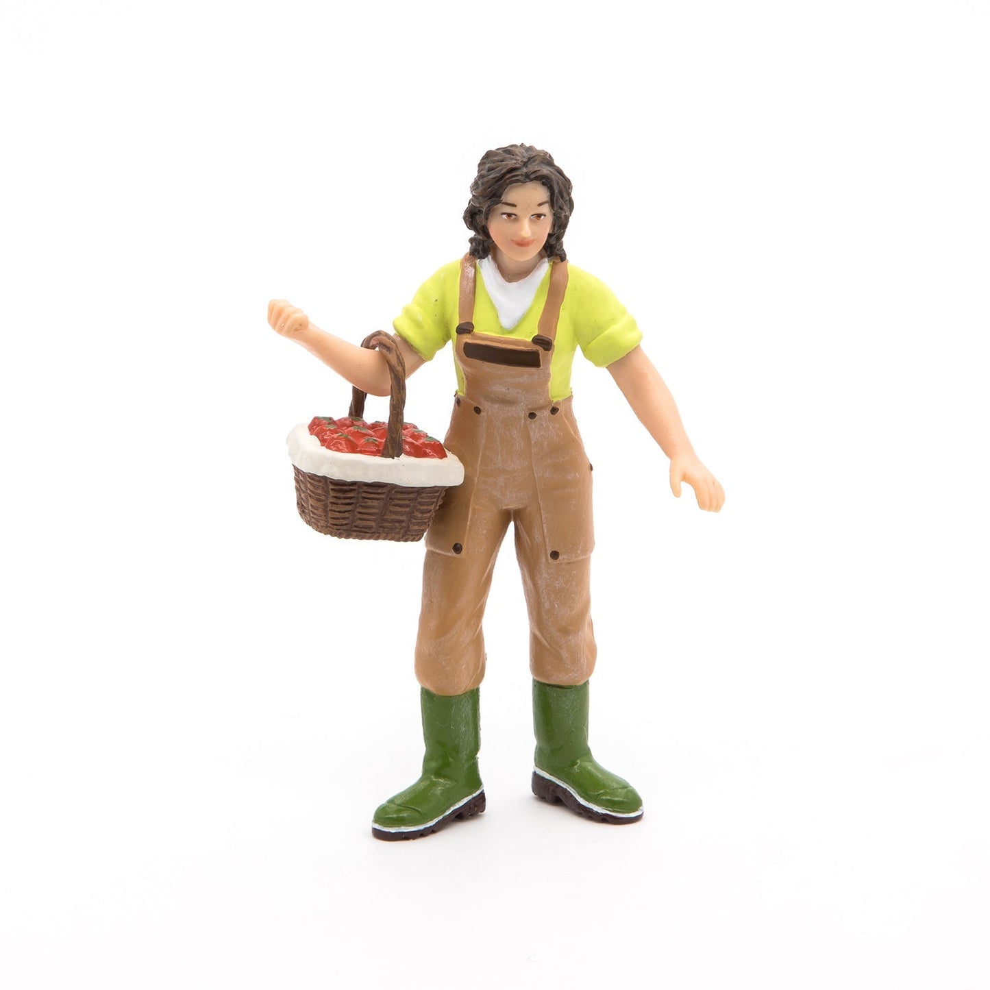 Figurine Fermière au panier Papo - animal de la ferme