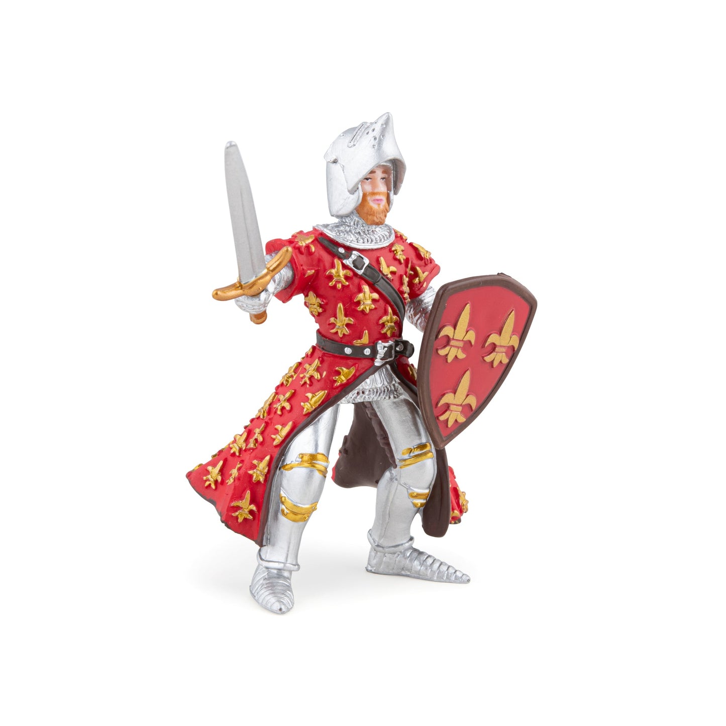 Figurine Prince Philippe rouge Papo - personnage médiéval