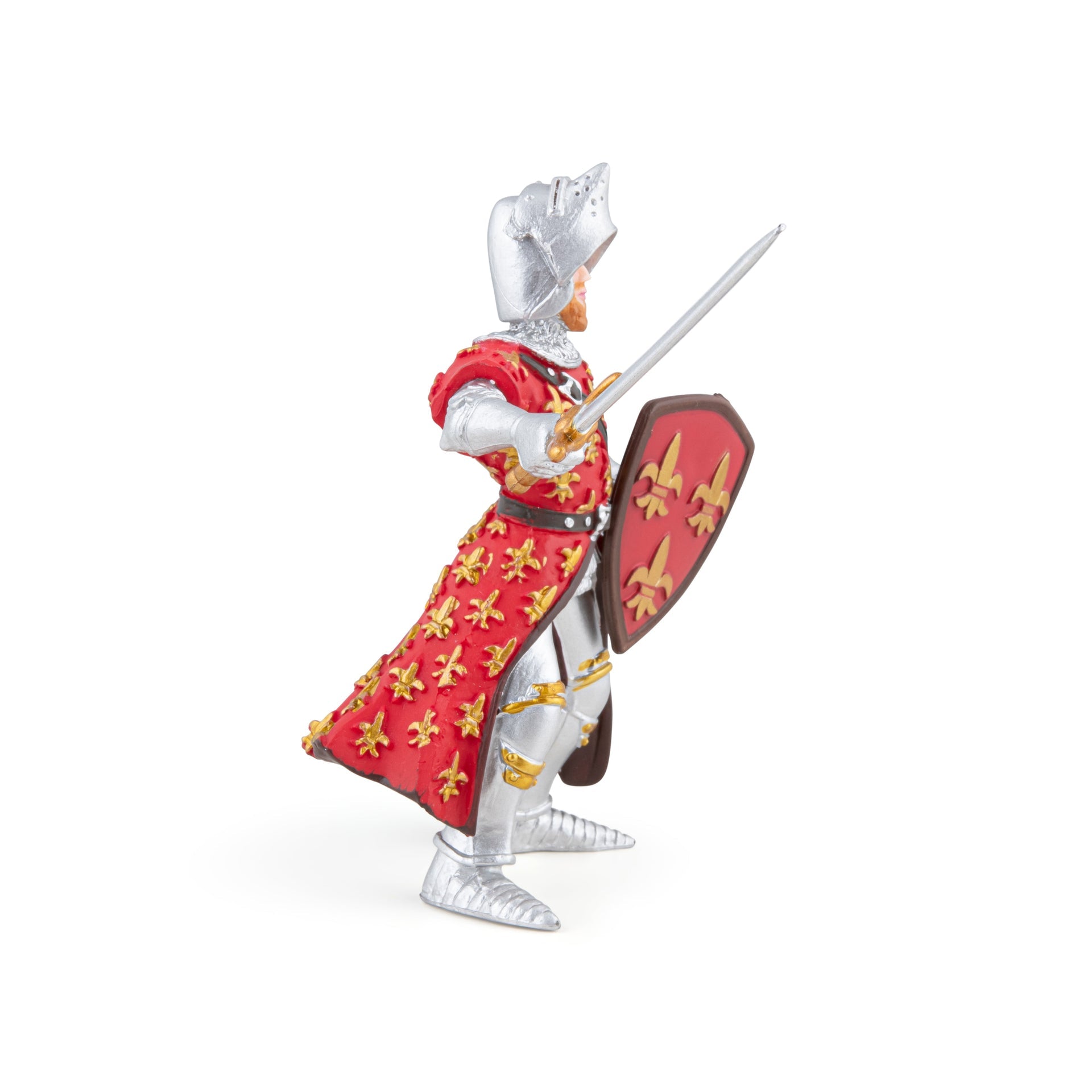 Figurine Prince Philippe rouge Papo - personnage médiéval