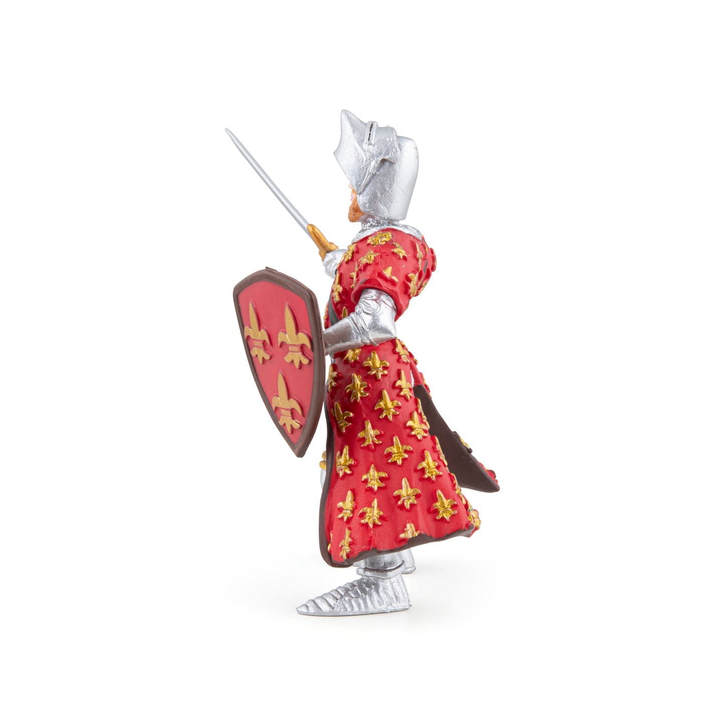 Figurine Prince Philippe rouge Papo - personnage médiéval