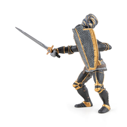 Figurine Chevalier en armure noire Papo - personnage médiéval