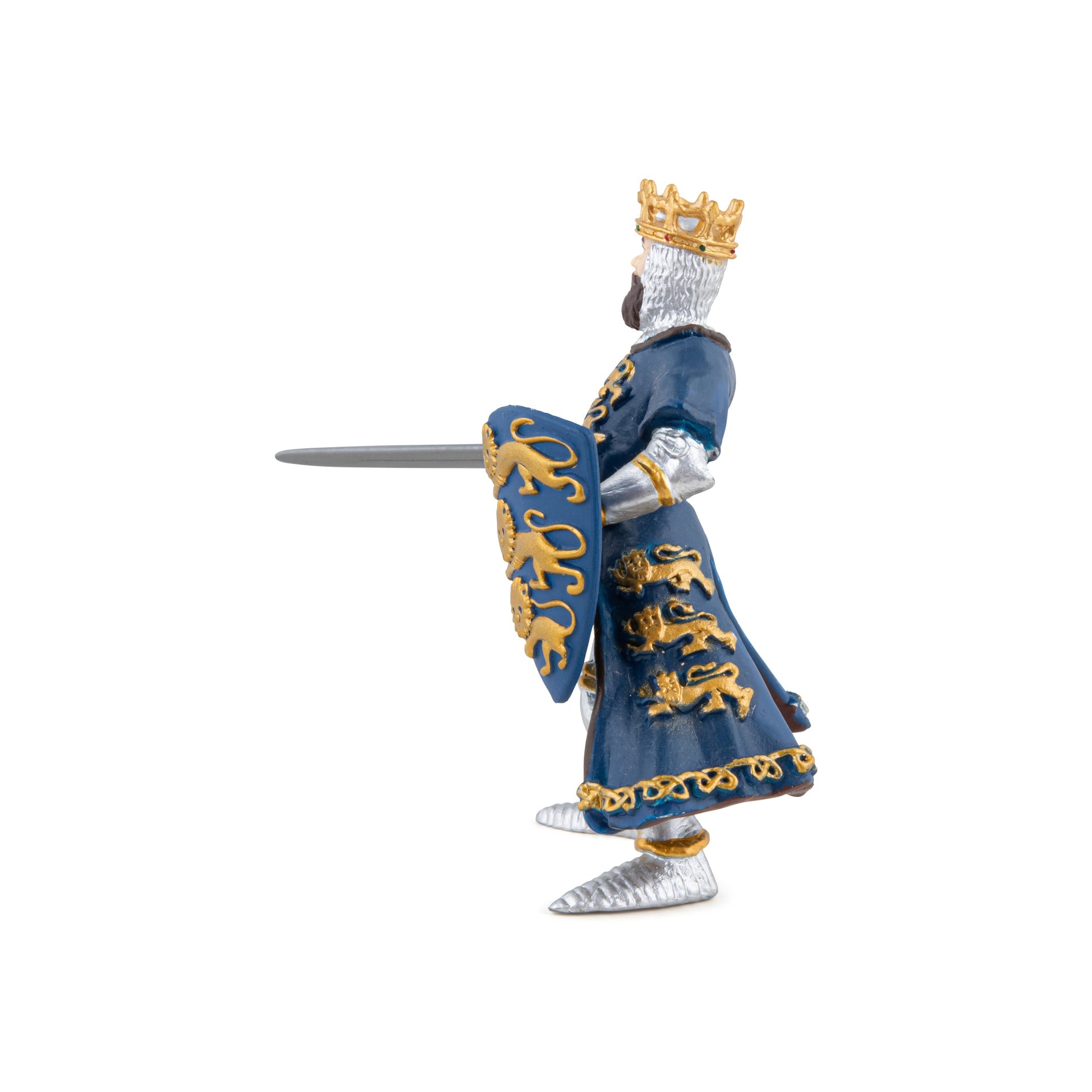 Figurine Roi Richard bleu Papo - personnage médiéval