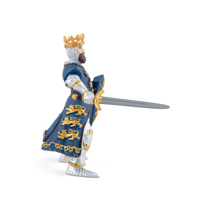 Figurine Roi Richard bleu Papo - personnage médiéval