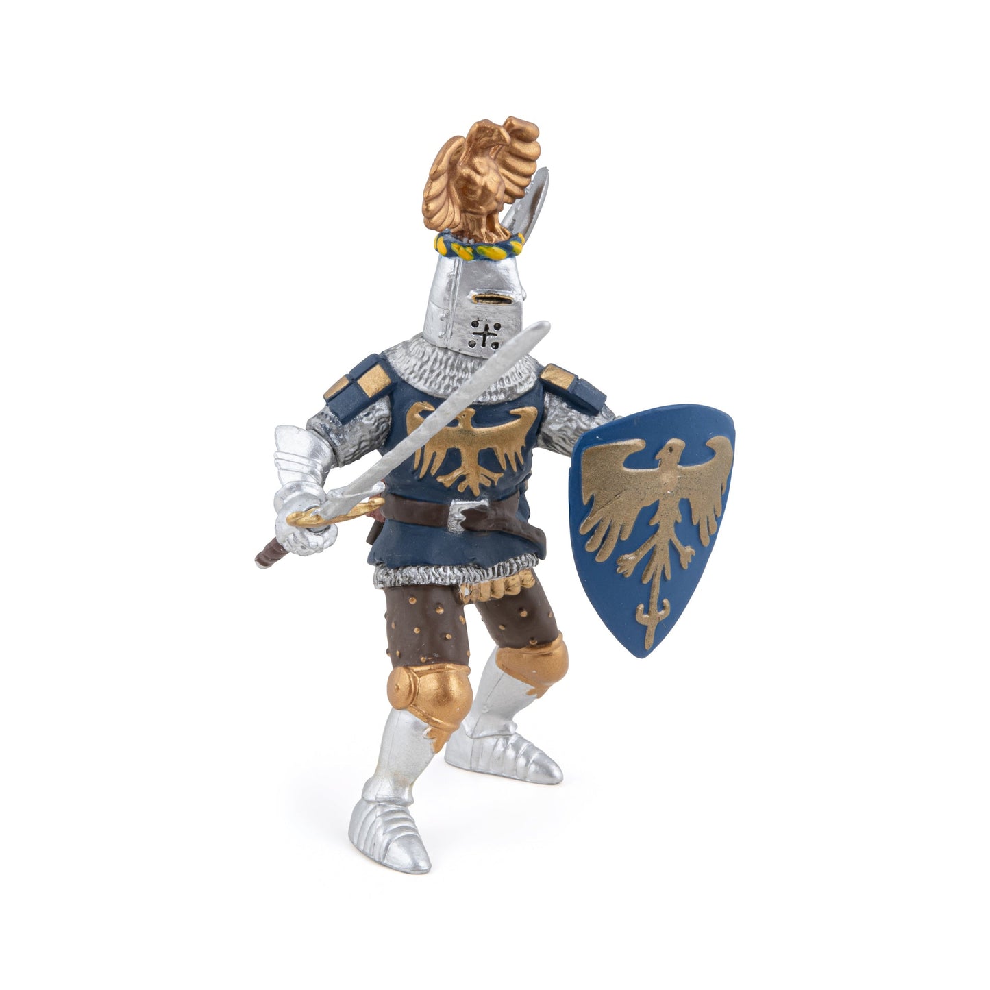 Figurine Chevalier bleu au cimier Papo - personnage médiéval