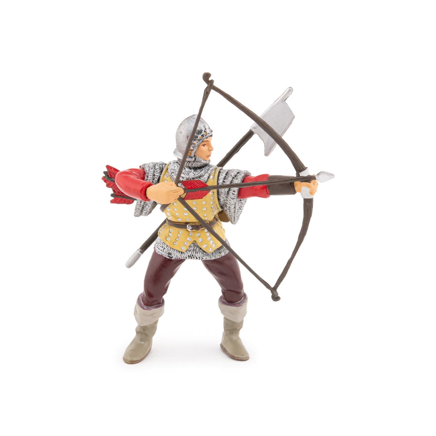 Figurine Archer rouge Papo - personnage médiéval