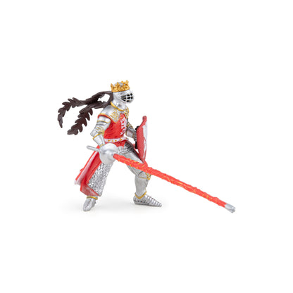Figurine Roi au dragon rouge Papo - personnage médiéval