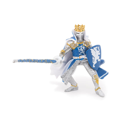 Figurine Roi au dragon bleu Papo - personnage médiéval