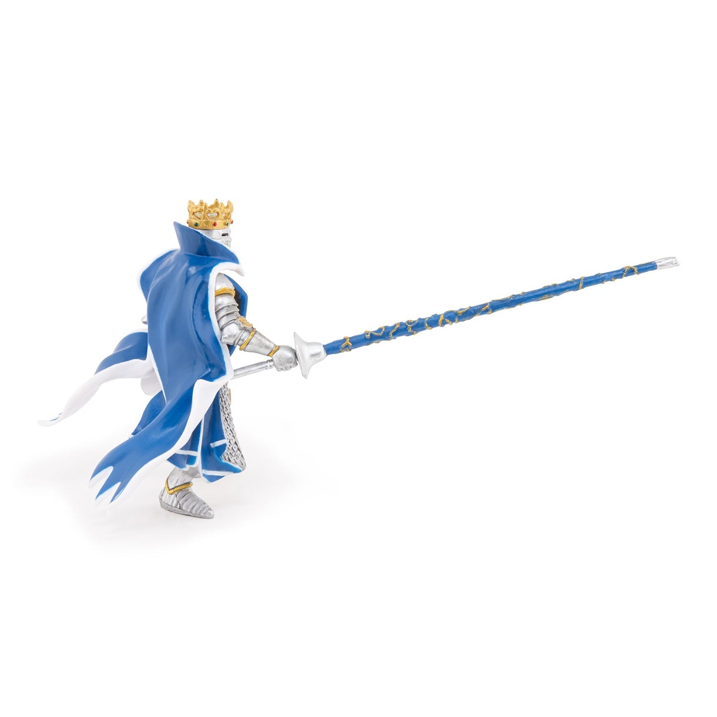 Figurine Roi au dragon bleu Papo - personnage médiéval