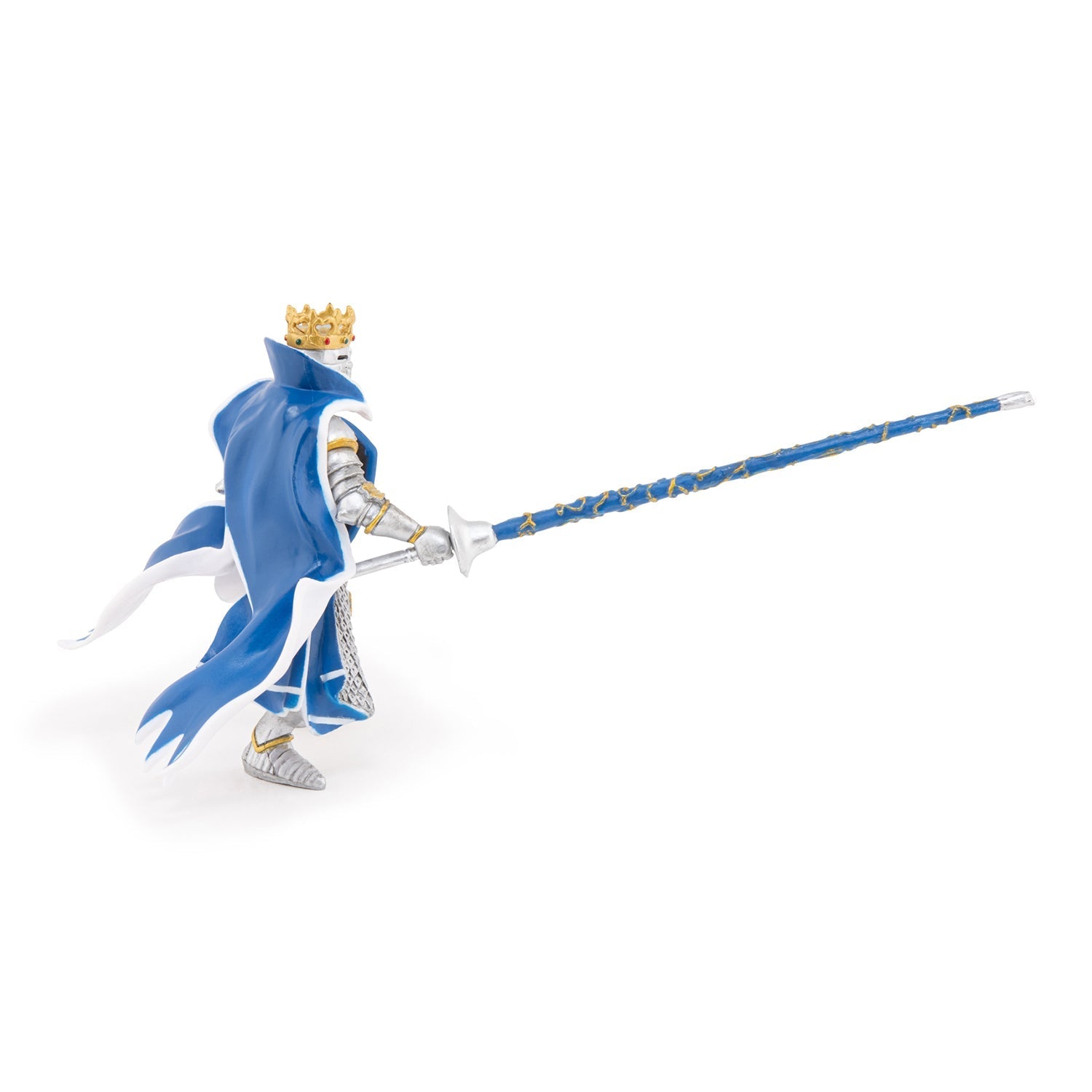 Figurine Roi au dragon bleu Papo - personnage médiéval