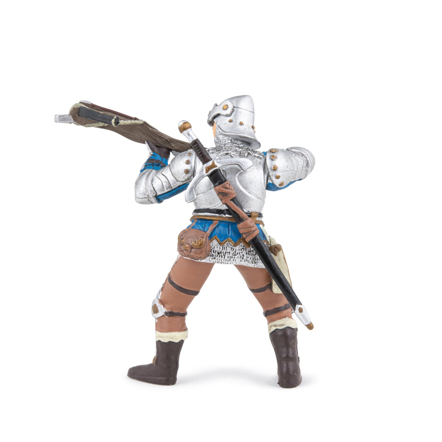 Figurine Arbalétrier bleu en armure Papo - personnage médiéval