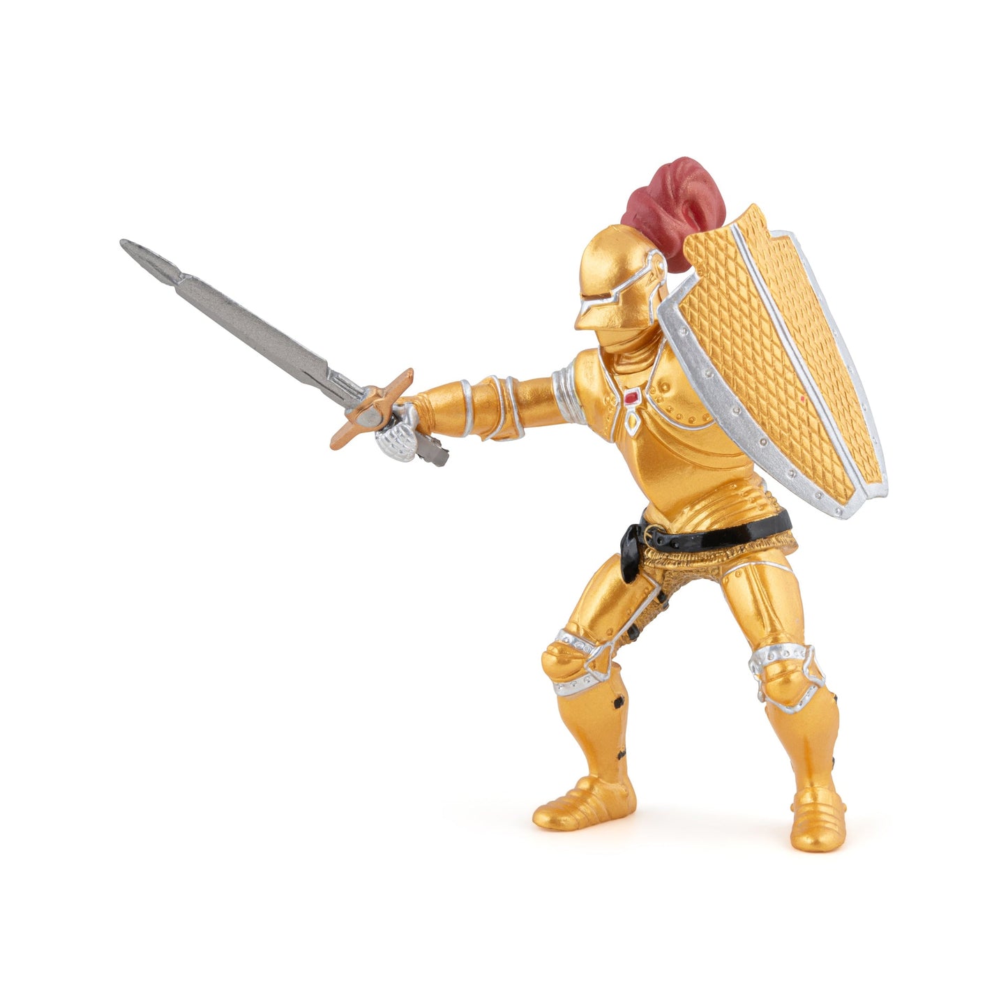 Figurine Chevalier or en armure Papo - personnage médiéval