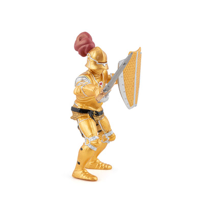 Figurine Chevalier or en armure Papo - personnage médiéval