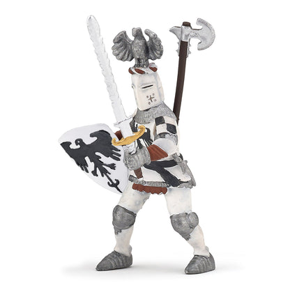 Figurine Chevalier blanc au cimier Papo - personnage médiéval