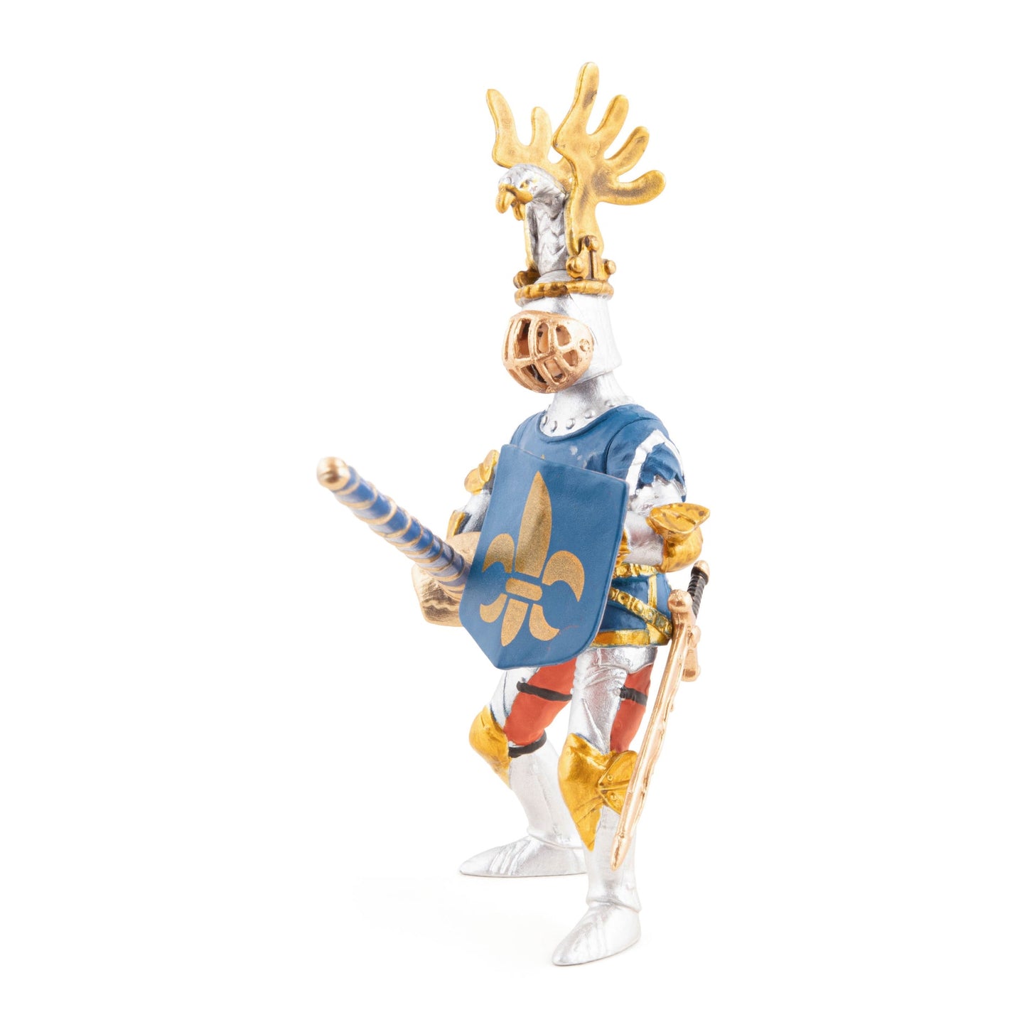Figurine Chevalier bleu fleur de lys Papo - personnage médiéval