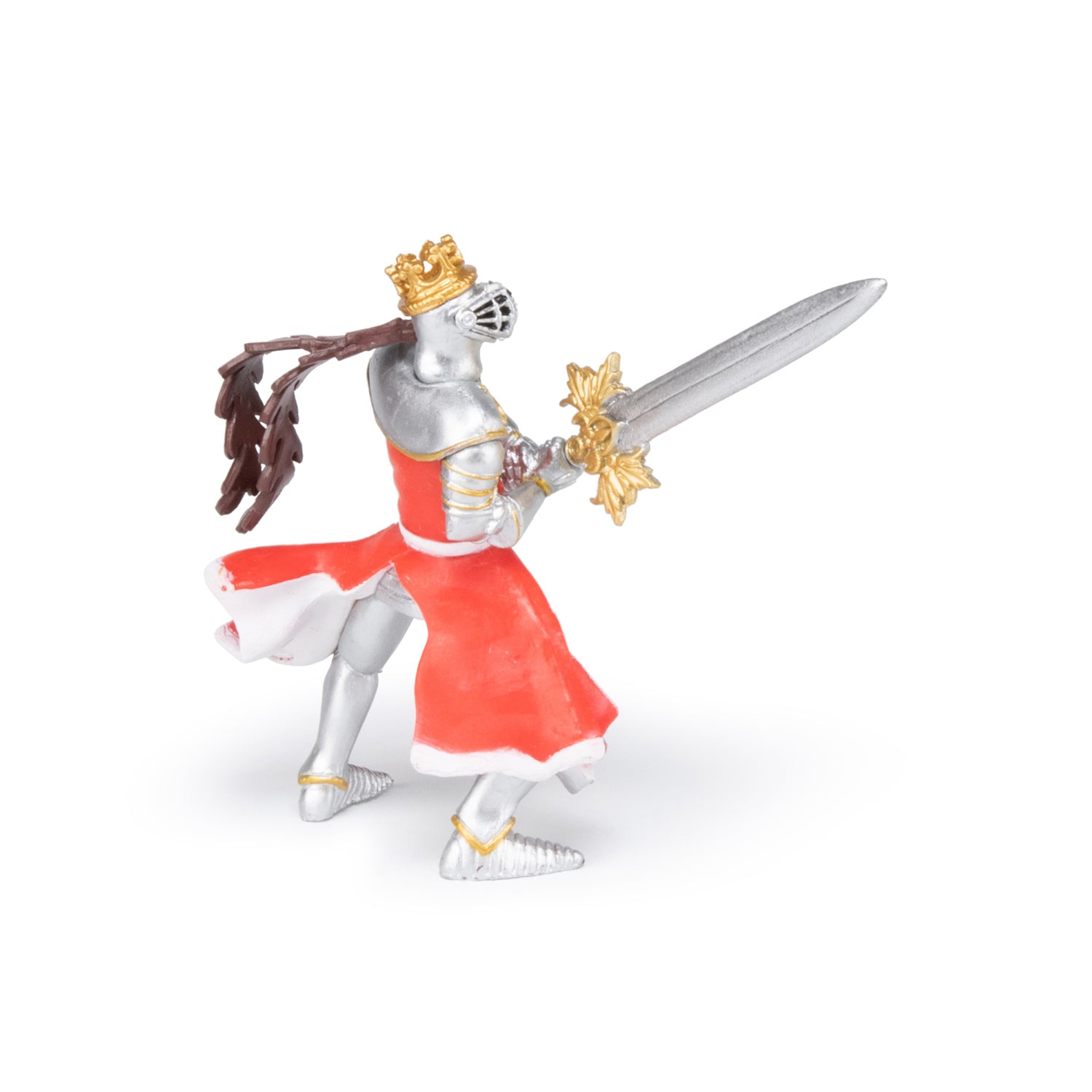 Figurine Roi au dragon à l'épée Papo - personnage médiéval