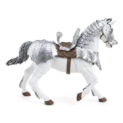 Figurine Cheval en armure Papo - personnage médiéval
