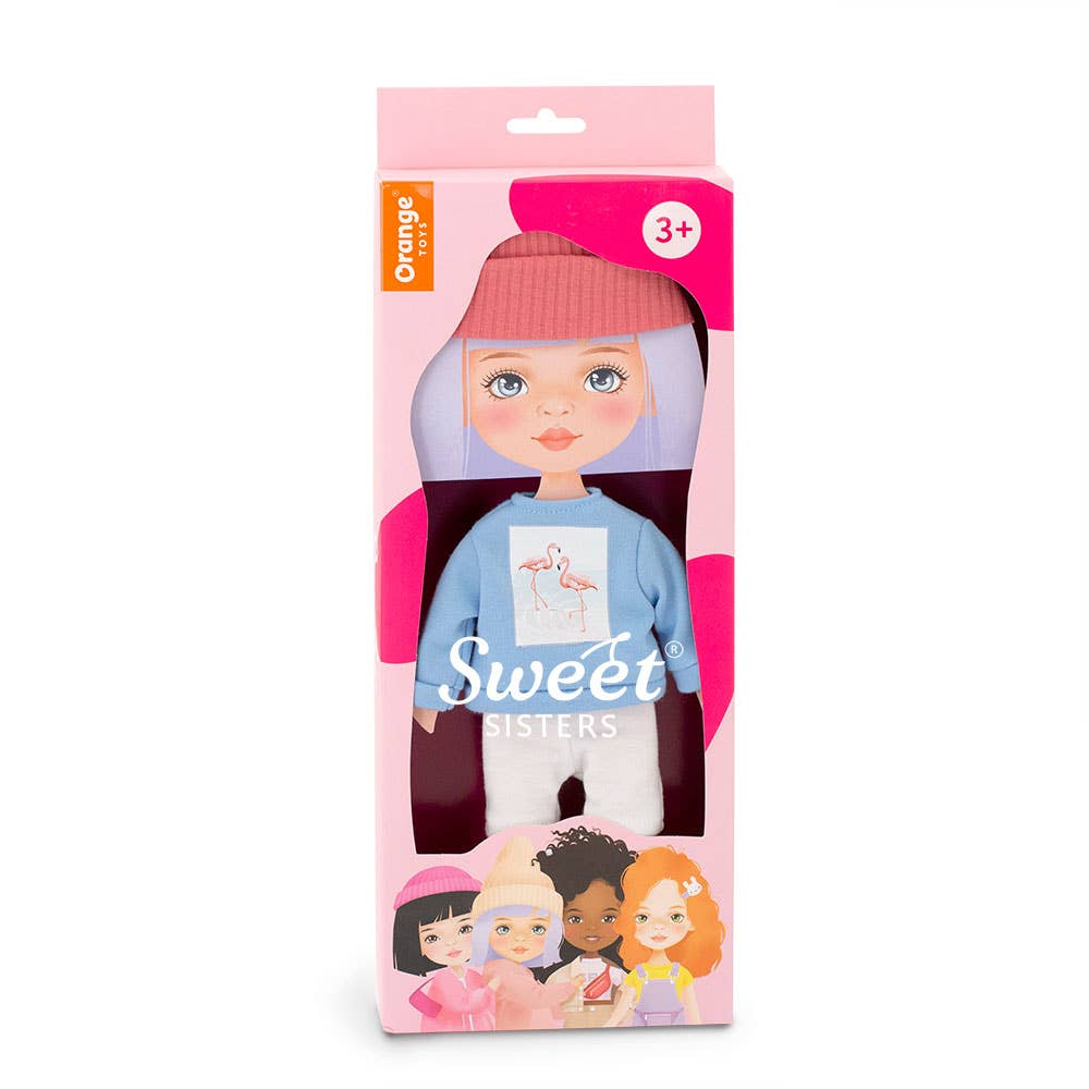 Clothing set: blue sweatshirt, 28 cm