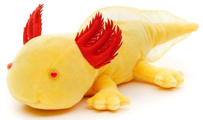 Axolotl plush toy (yellow with red eyes)