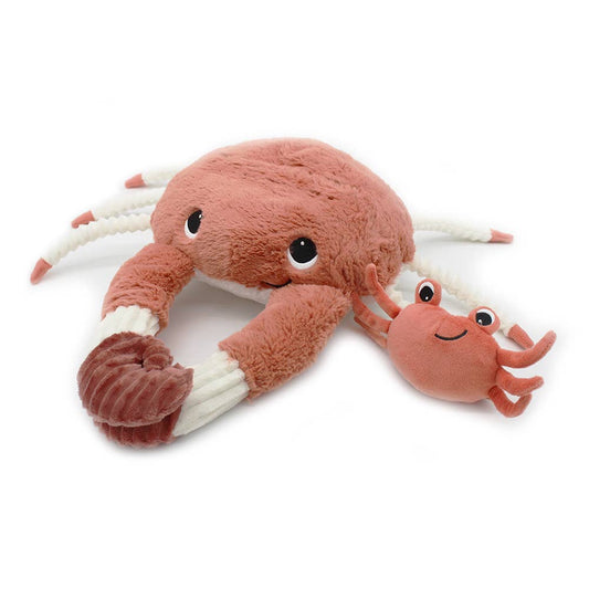 Ptipotos Plush Mother and Baby Crab - Terracotta