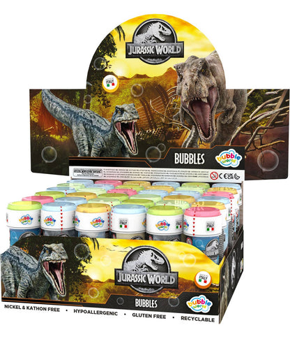 Seifenblasen-Set Jurassic World – Display mit 36 Flaschen à 60 ml Bubble World