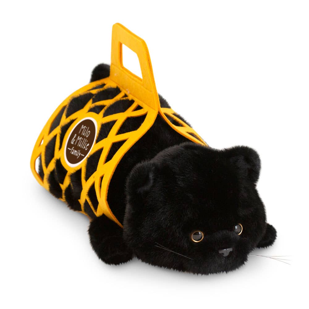 Milo &amp; Millie Plush Toy, Milo the Black Cat (56 cm) - 0+