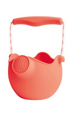 Scrunch: ARROSOIR corail diam.12x10cm, avec anses en corde, repliable, 100% silicone, recyclable, 12m+