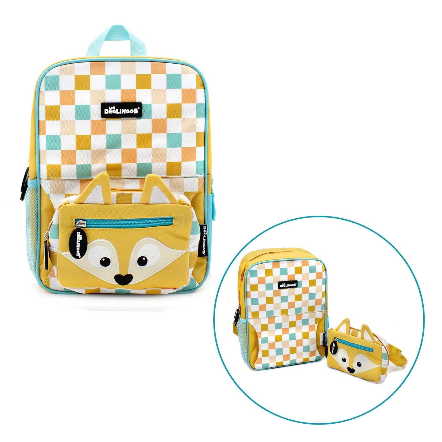 2-in-1 Rucksack mit abnehmbarer Gürteltasche Cyranos der Fuchs