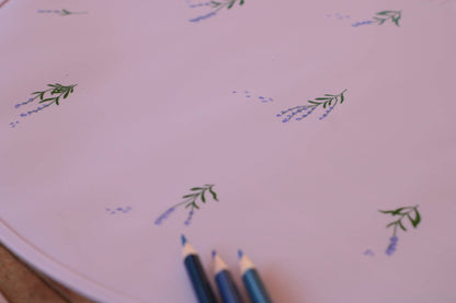 Silicone Placemat Set - Lavender - Purple