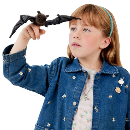 Marionnette à main Mini chauve-souris 8009/ Mini chauve-souris Folkmanis réaliste