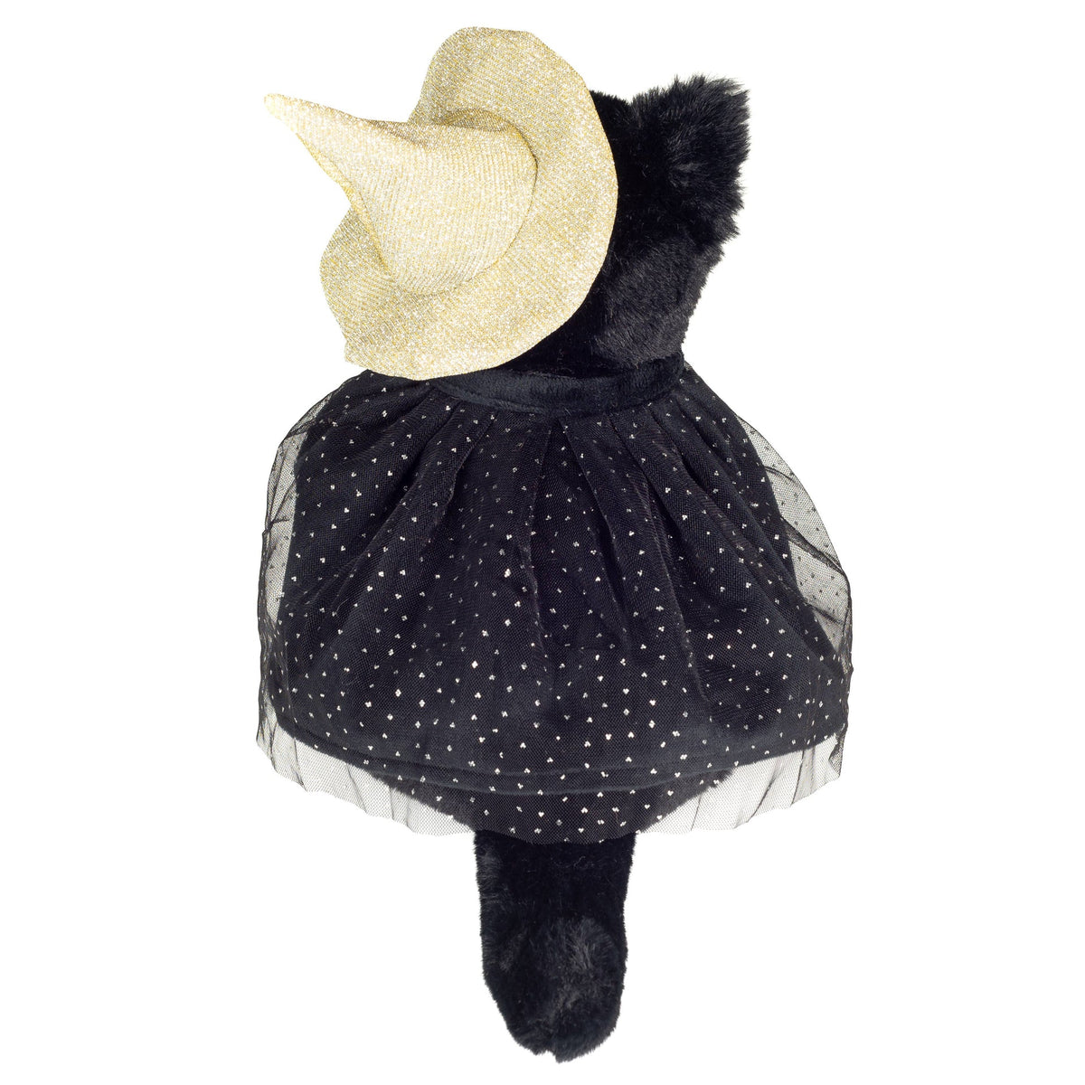 Chat noir d’Halloween Teddy Hermann 20 cm – détail – SKU 946137