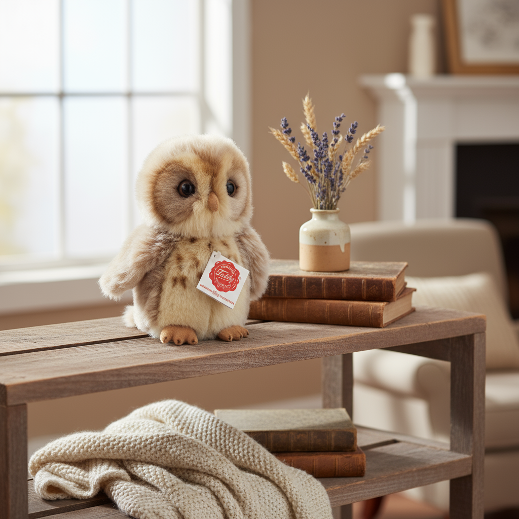 Light Brown Owl Plush Toy
