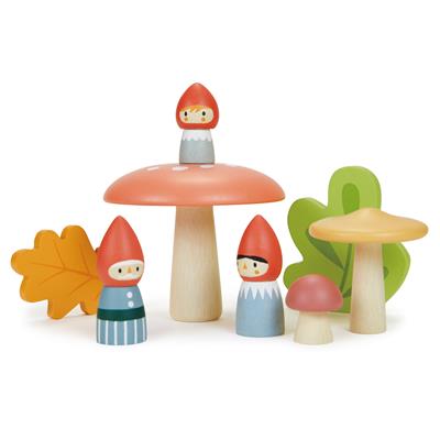 Tender Leaf Premier Âge: FAMILLE DE GNOMES 30x13.5x12cm, en bois, en boîte, 12m+