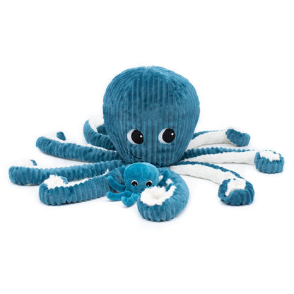 Peluche pieuvre Filou maman et son bébé bleu – Les Ptipotos – vue 6