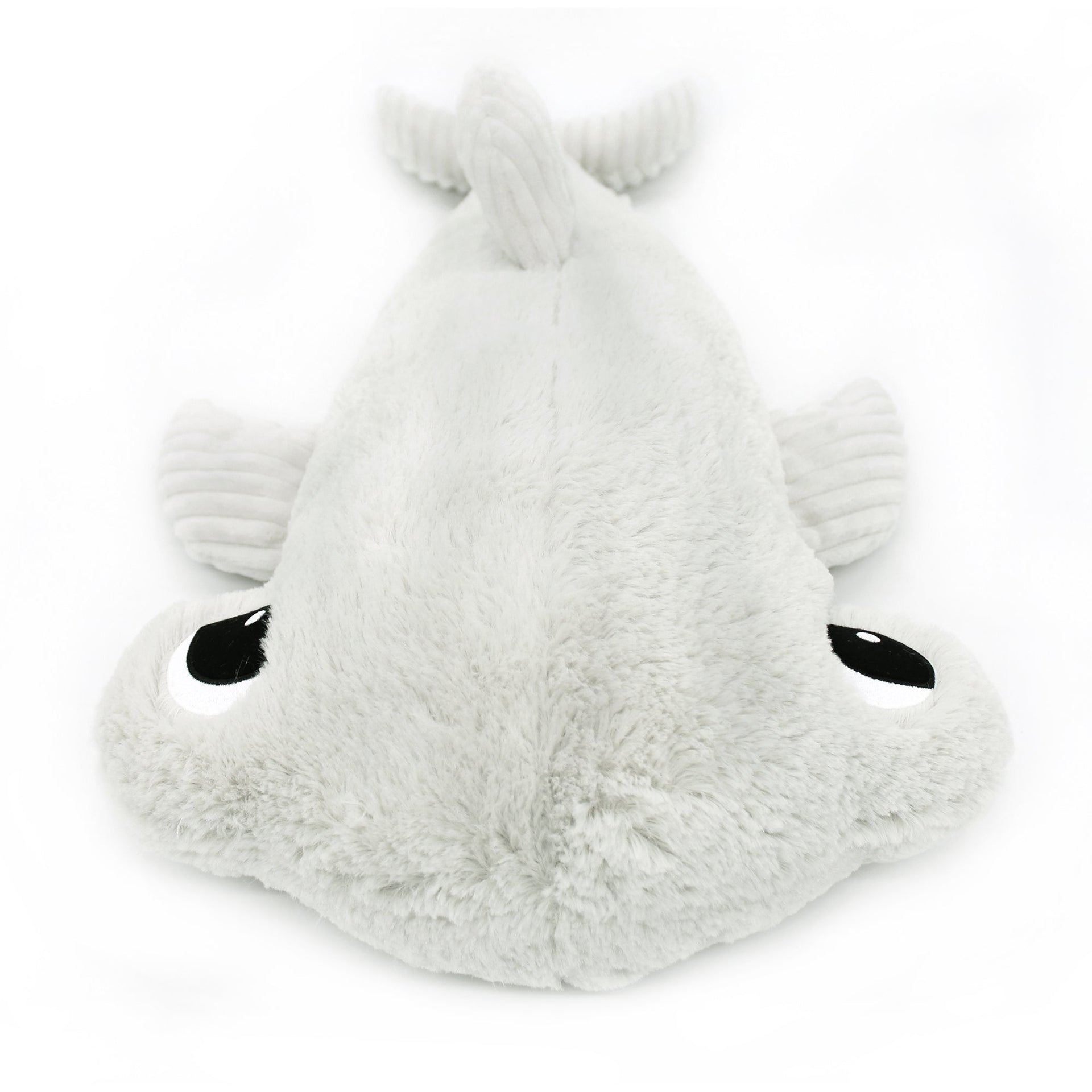 Peluche requin marteau Clou maman et son bébé gris clair – Les Ptipotos – vue 3