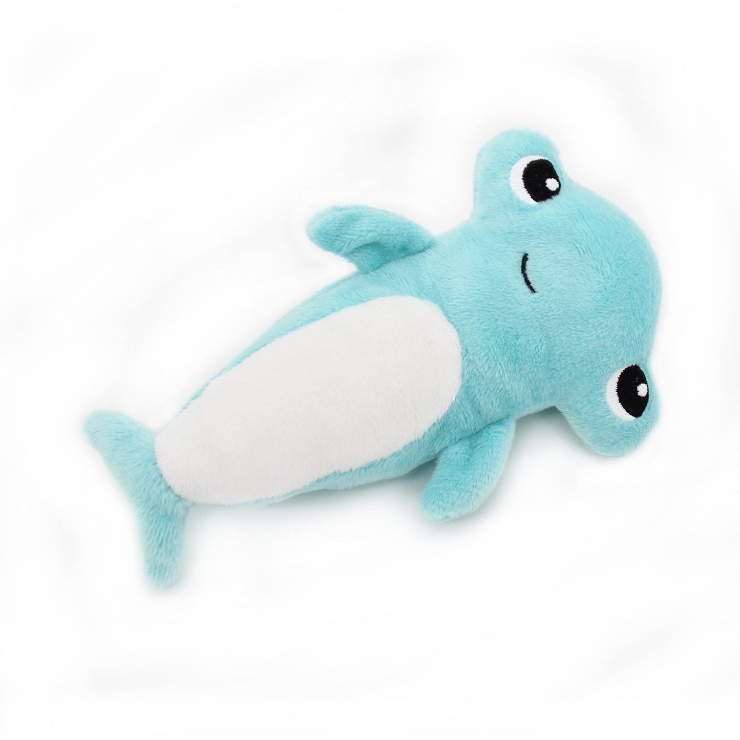 Peluche requin marteau Clou maman et son bébé bleu aqua – Les Ptipotos – vue 6