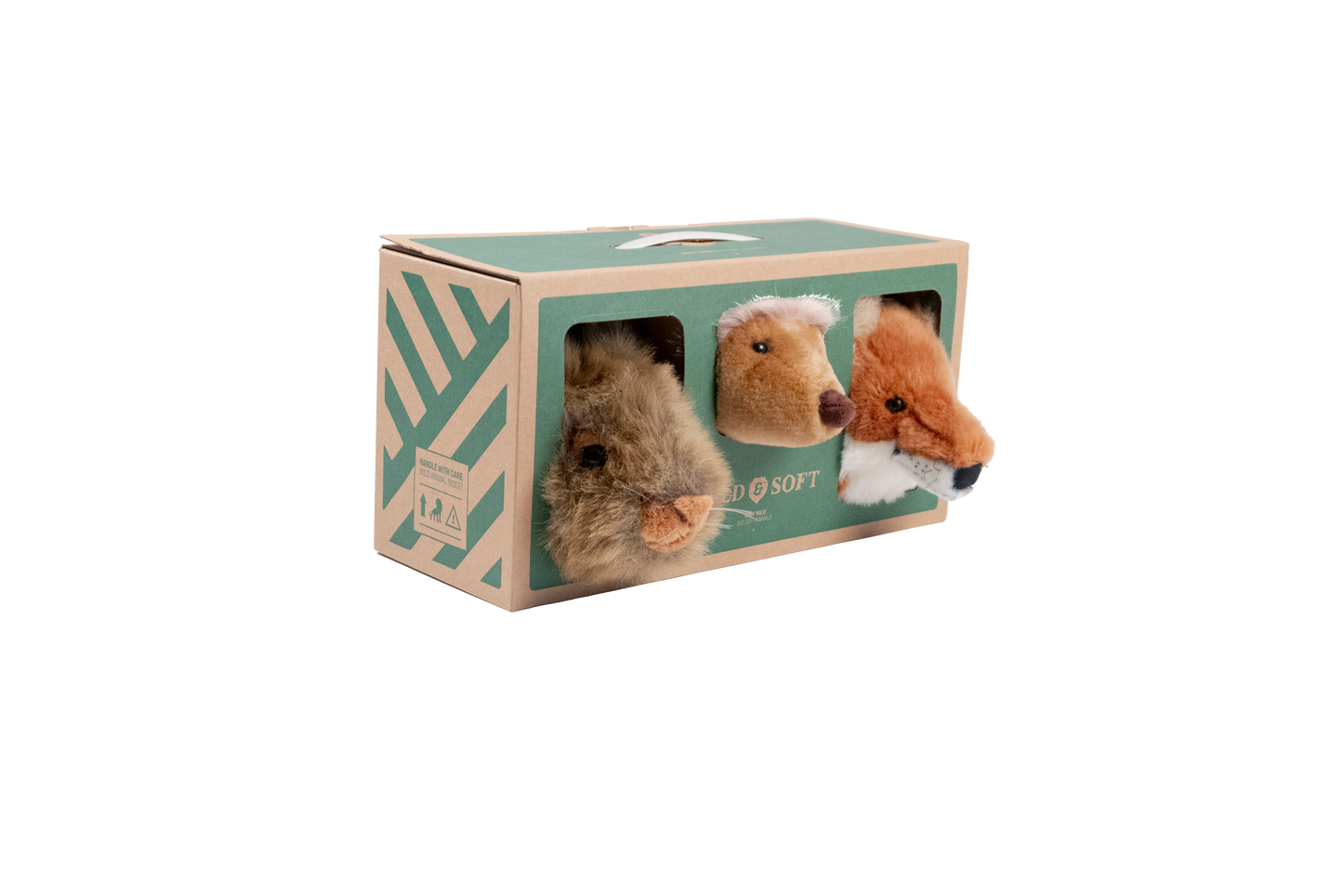 Mini Plush Animal Head Wall Decor: Forest Set