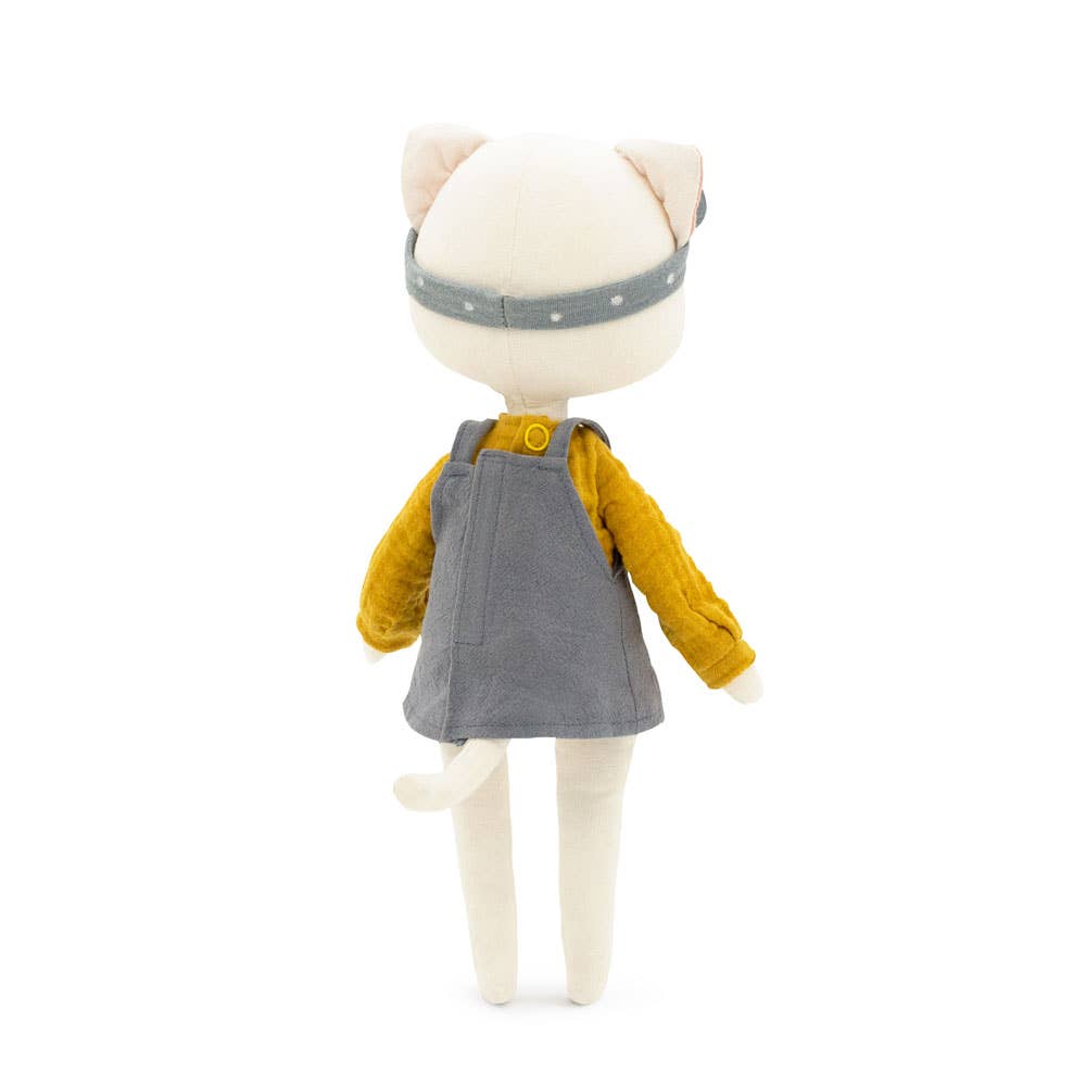 Cotton plush toy, Cotti Motti, Christy the cat (30 cm) -0+